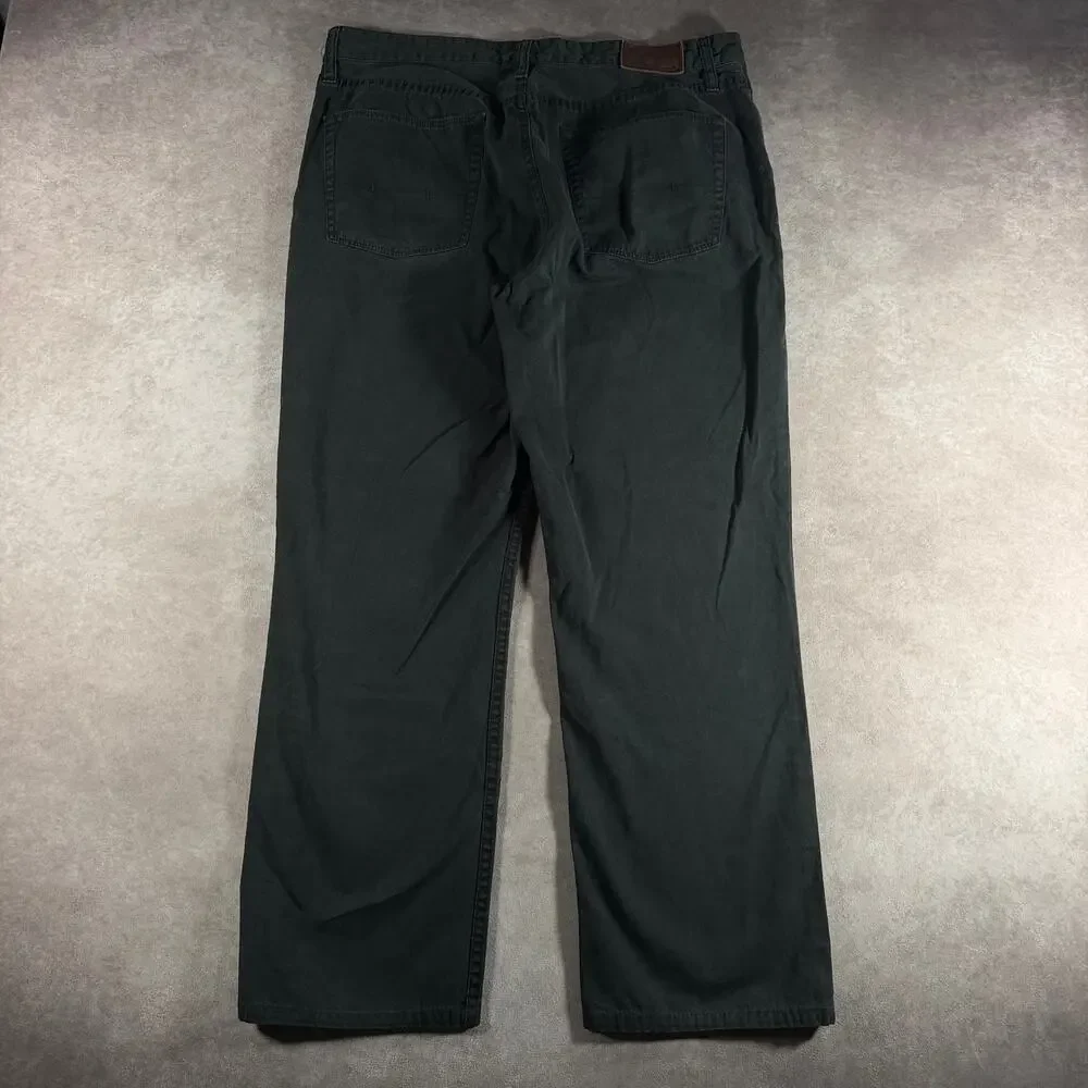 Polo Ralph Lauren Embroidered Logo Black Pants 36 28 Casual Preppy 100% Cotton